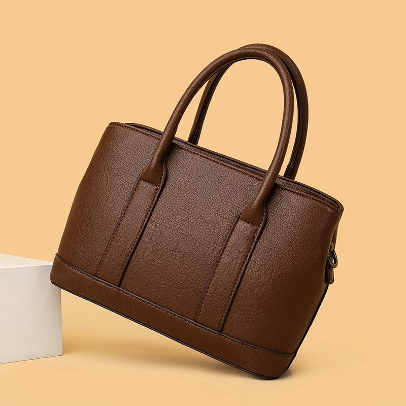 Bag Women's Bag 2025 New Korean Version of Retro Trendy Large Capacity Shoulder Crossbody Commuter Tote Bag Middle-aged Handbag