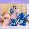Stitch Plush Toy With Rabbit Fur For Kids Soft Huggable Pillow Gift For Boys