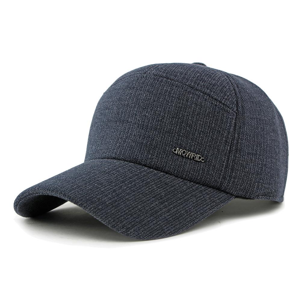 Herbst Winter Mütze Herren Samt Dicke Baseballkappe Warme Ohrenschützerkappe Sonnenhut