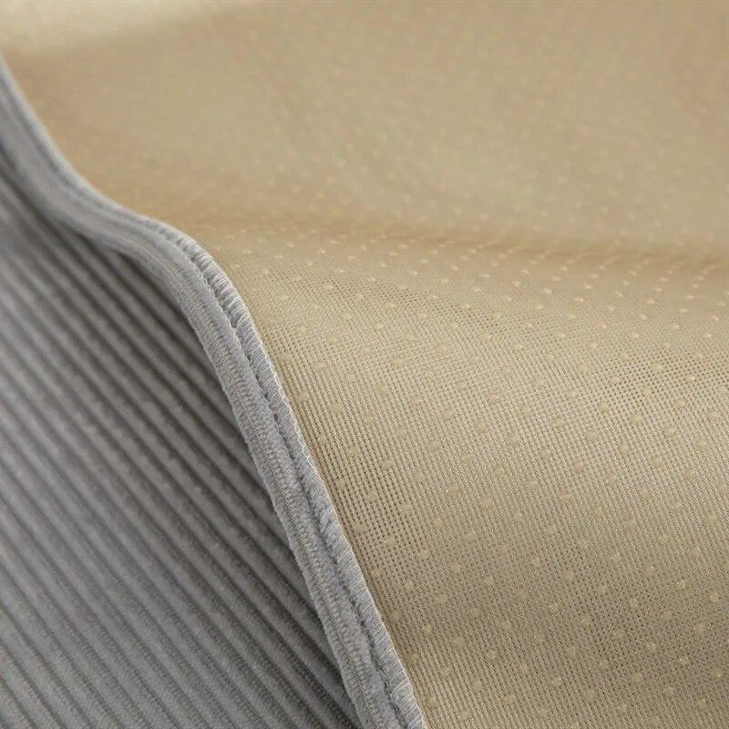 Printing Splicing Solid Color Sofa Covers Thickened Sofa Cushion Autumn Winter Non-Slip Plush Cushion Cover Plush Sofa Cushion