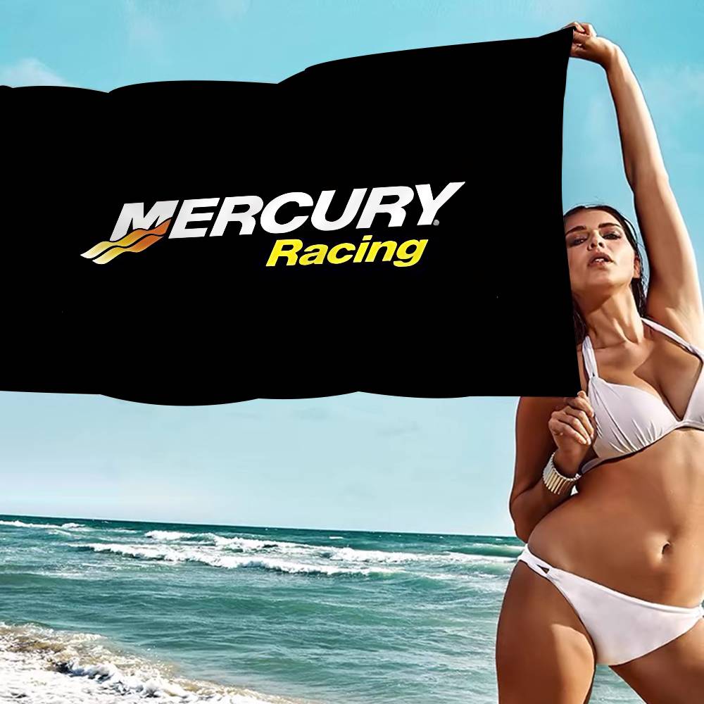 

Mercury Racing Microfiber Beach Towel Absorbent Quick Dry Soft Yoga Swimming Resort Mountain Climbing Towel W40*H60(CM)