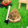 1 Set Mini Axe Firewood Pile Model Kids Pretend Toys DIY Dollhouse Kitchen Toy Miniature Outdoor Garden Scene Decor