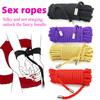 5M 10M Silk Restraints Handcuffs Sexy Binding Rope for Women Couples Bdsm Slave Body Bondage Shibari Flirting Erotic Accessories