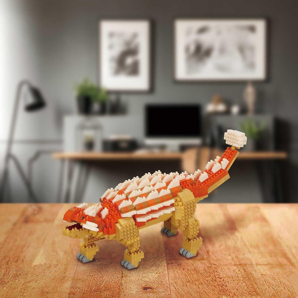 Kawada Nanoblock Dinosaur DX Ankylosaurus X 28 X 21 Cm Ages 12 and Up Interior Hobby NBM-063 4.5 NBM-063