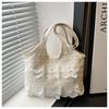 2025 New Spring and Summer Leisure Vacation Fairy Gas Lace Mesh Underarm Large Capacity Shoulder Bag Satchel Women's Bag