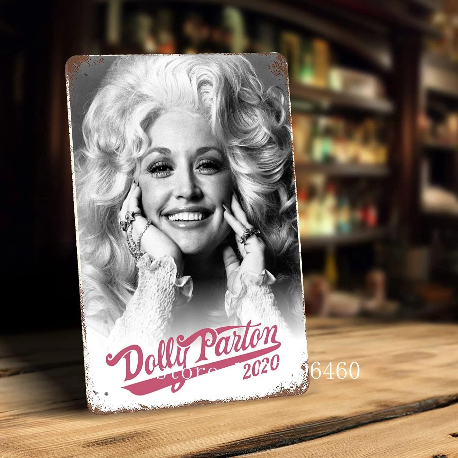 dolly parton Metallschilder & Schilder Wanddeko Vintage Blechschilder Captain Metall Poster Dekoration für Bar Pub Club Wanddekoration 20x30cm（7.8x11.8inch）