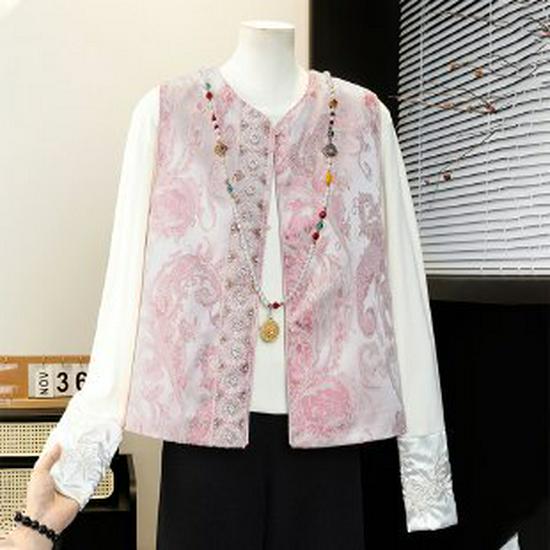 2026 Chic Women s Chinese Style Embroidered Vest - Youthful Tang Suit for Spring Medium