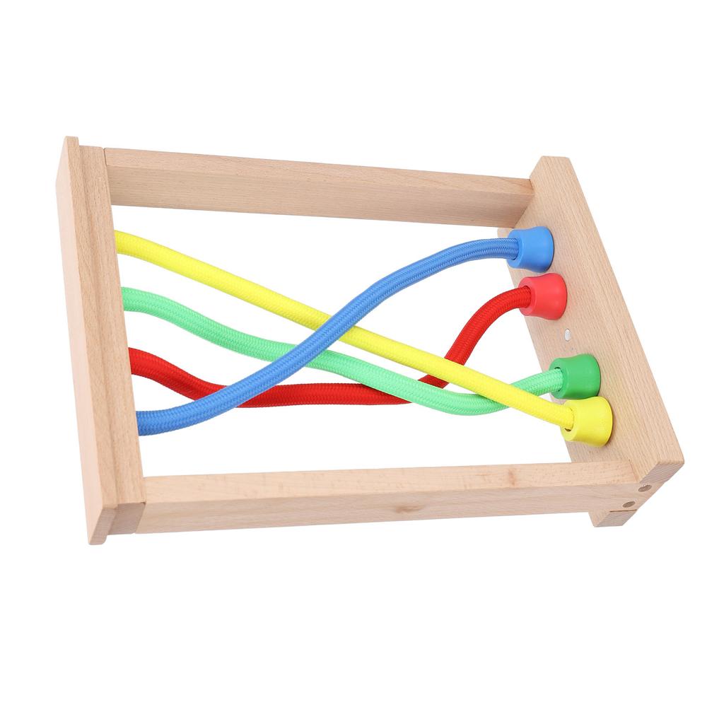 Kids Wooden Knotting Game Enhance Logical Thinking Skill Colorful Powerful Magnet Magnetic Knotting