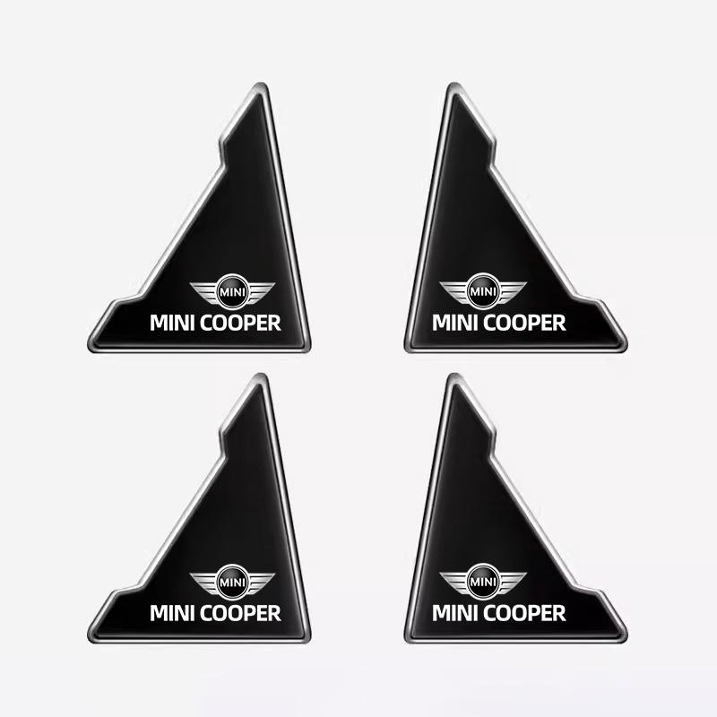 

4Pcs Car Door Anti-collision Corner Protectors Stickers For MINI One Cooper JCW Countryman Clubman Cabrio Paceman Coupe Roadster