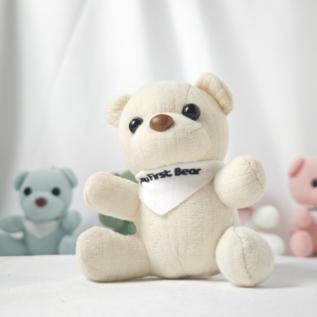 בובה דובי בובת קטיפה קטנה, מחזיק מפתחות תליון בובת דובי יושב