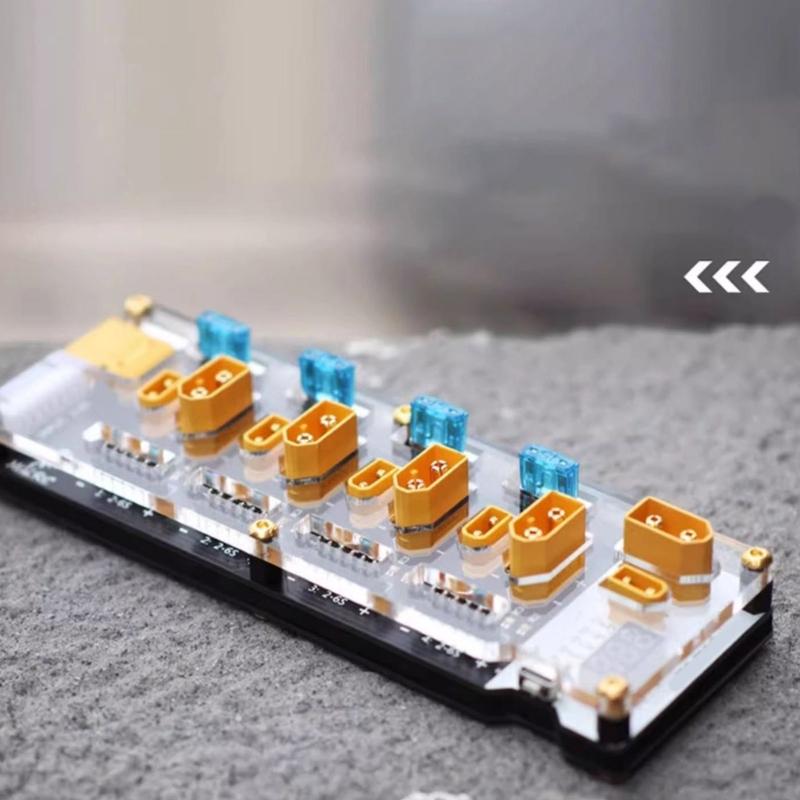 40A XT60 XT30 Plugs Battery Charger Board For 2-6S Batteries Featuring Integrated Discharger Shortcircuit Protections