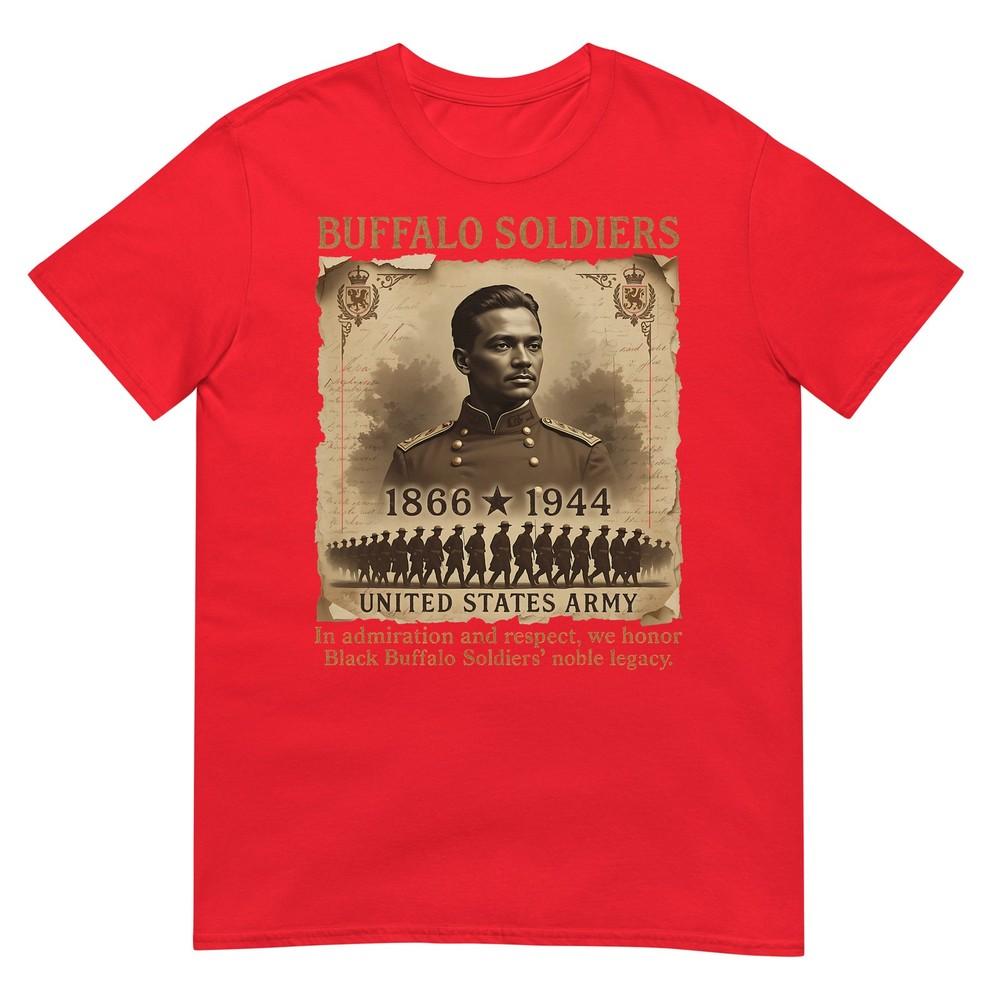 Vintage African American Black History Military Usa Buffalo Tshirt S