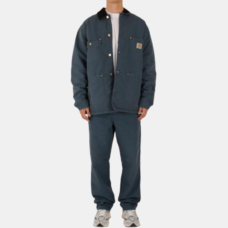 Carhartt WIP Jackets Men's Blue Lapel Moderate I027357-1QF-3K