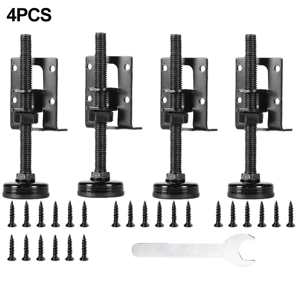 

4pcs Furniture Adjustable Levelling Feet Furniture Legs Height Adjusters Furniture Levelling Feet Cabinet Table Support Hardware