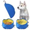 Collapsible Puppy Food Container With Carabiner Water Food Feeder Bowl  Outdoor Travel