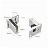 Frameless Glass Door Hinge Zinc Alloy Hinges Sleek for Display Cabinets