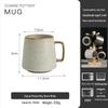 Japanese Retro Ceramic Mug Set – Creative Household & Office Coffee Cups with Gift Box