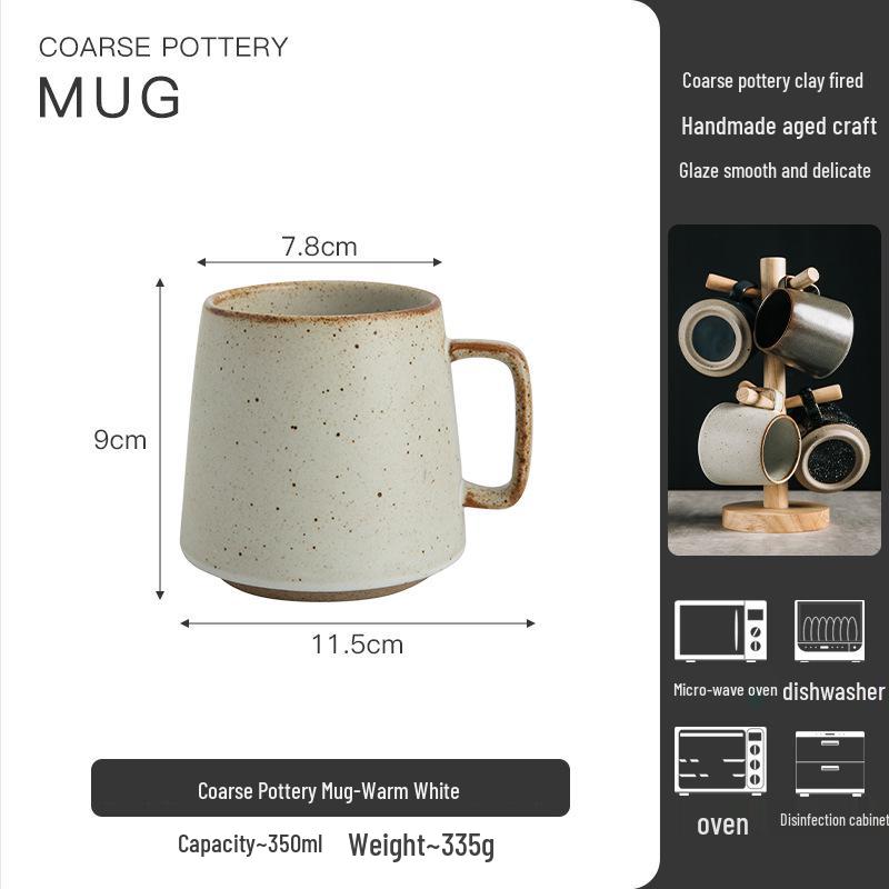 Japanese Retro-Style Ceramic Coffee Mug Gift Set 301-400ml