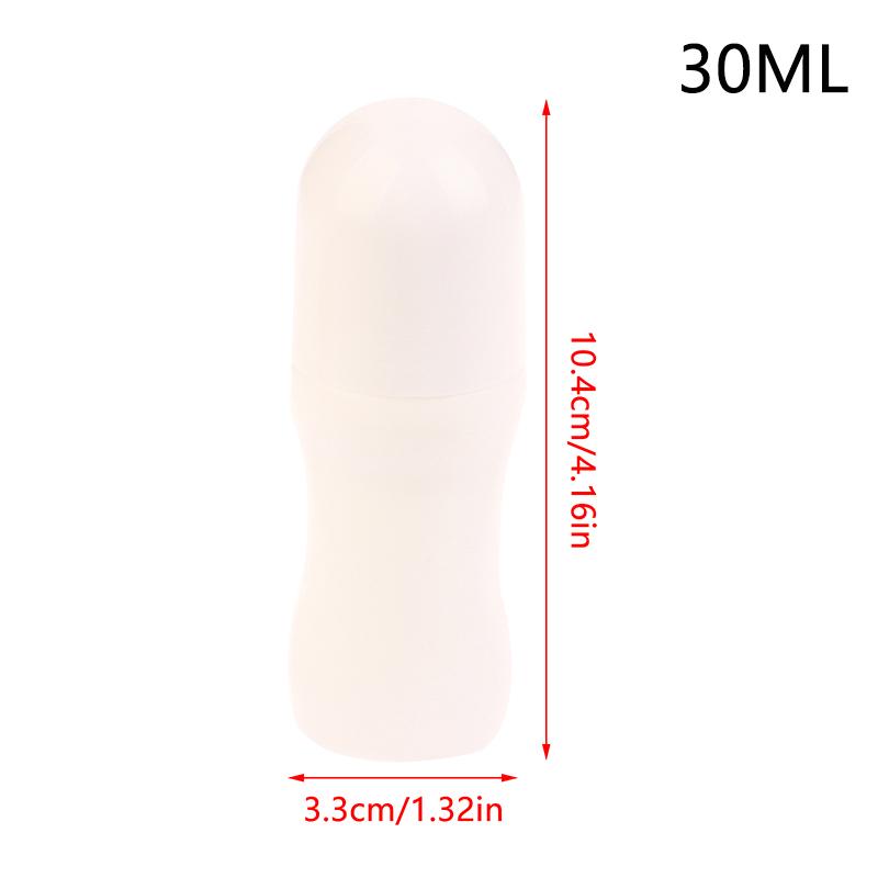 

30 мл/50 мл пластиковые шариковые флаконы для эфирных масел контейнер для распыления дорожный многоразовый флакон дезодорант своими руками 30ML белый