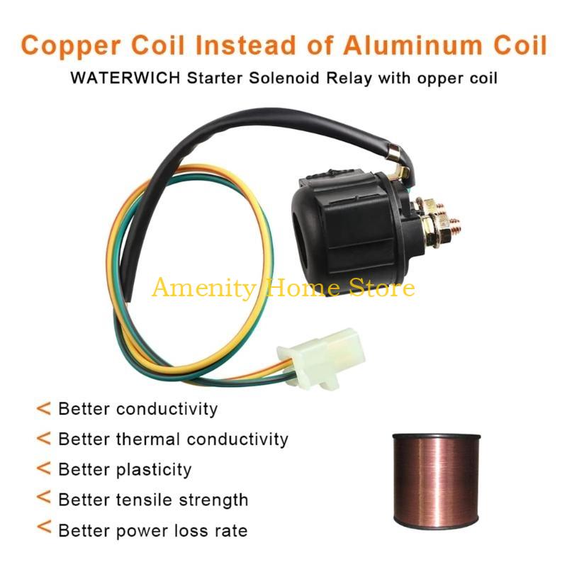 

F26C Motorcycles Accesories Starter Solenoid 12V 507080125150 Plastics-made CN