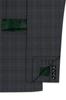 Cape Cod Gray Super Fine Checkered Double Breasted Wool Rich Blazer