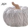 Matte White Harvest Gifts Ceramic Pumpkin Fall Table Centerpiece, Realistic Fake Figurine Nordic Style Home Accessories for Autumn Halloween