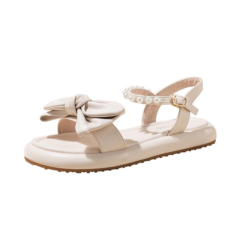 733-16 Summer New Fairy Style Flat-bottomed Muffin Thick-soled Versatile French Style with Skirt Women's Sandals