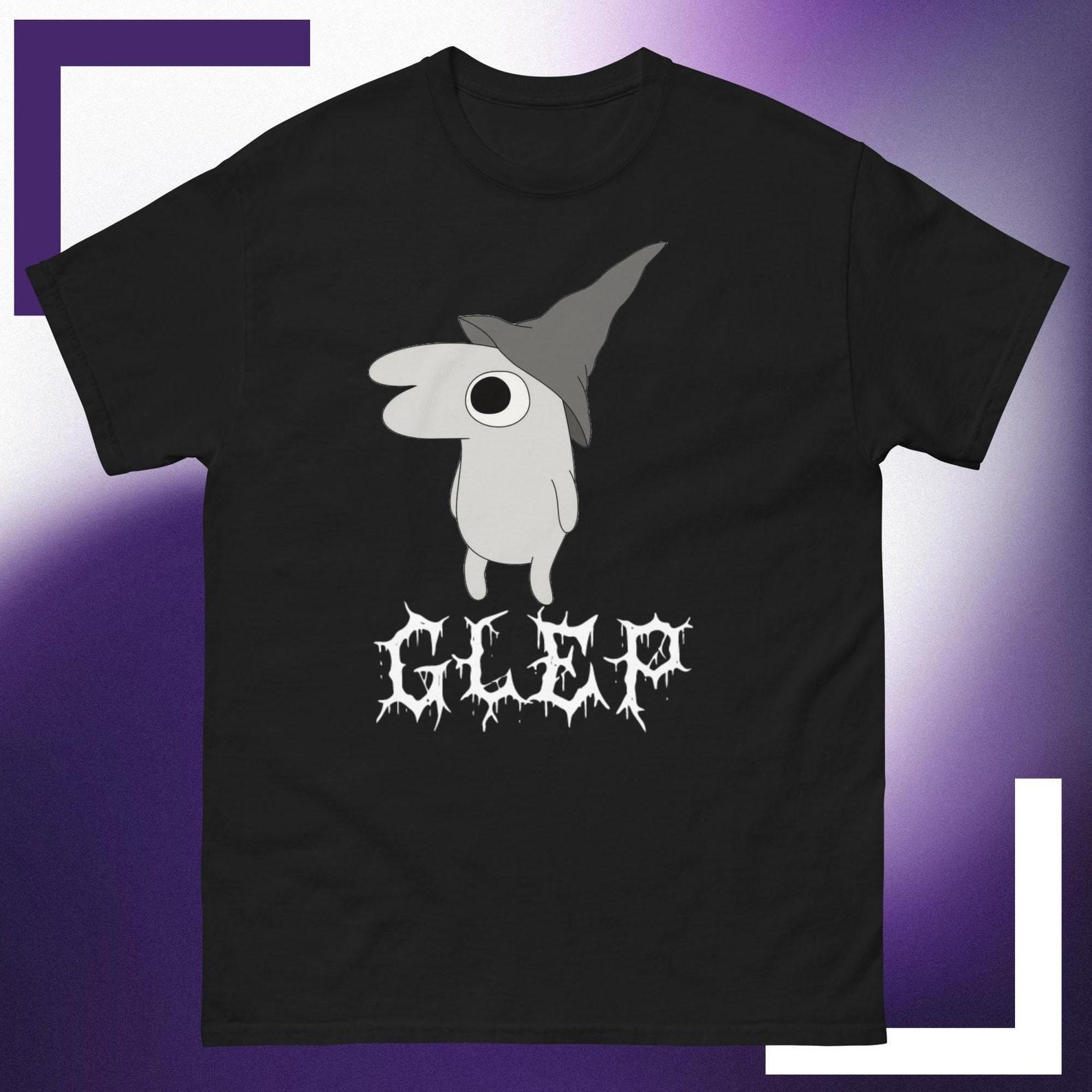 Smiling Friends Glep T Shirt Metal Punk Band Parody Graphic Tee S разноцветный