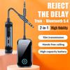 2 in 1 Bluetooth 5.4 Audio Transmitter Receiver 3.5mm AUX Jack Stereo Music Wireless Audio Adapter for TV Car Speaker PC Headphone