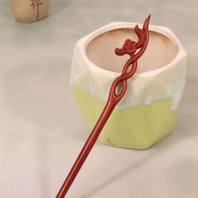 Retro Sandelholz Haarspange Neues Chinesisches Cheongsam, Pan Haar Kopfschmuck Hohe Qualität Antiker Stil Niedliche Holz Haarspange