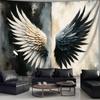 VIKAMA Vintage Art DualTone Angel Wings Tapestry Bedroom Living Room Studio Backdrop Home Decor Wall Hanging