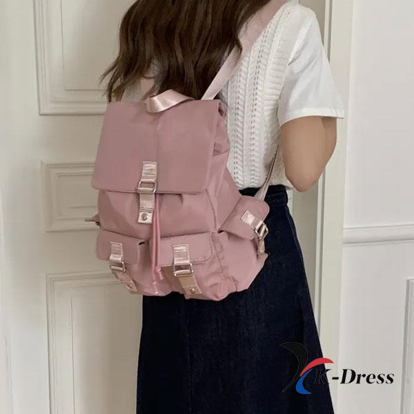 Ryggsäck med dragsko för laptop och iPad, Bärrem, Nylon, Enkel ficka