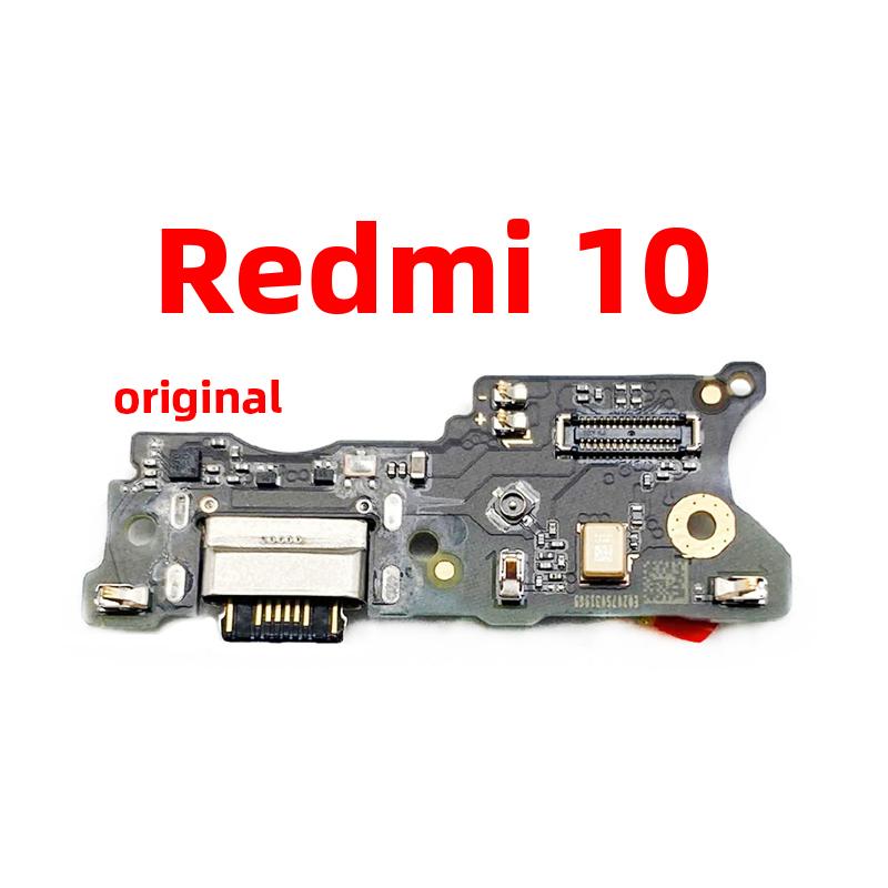 Original For xiaomi Redmi 10 5G 4G 10A 10C  Dock Connector USB Charger Charging Port Flex Cable Board Replacement