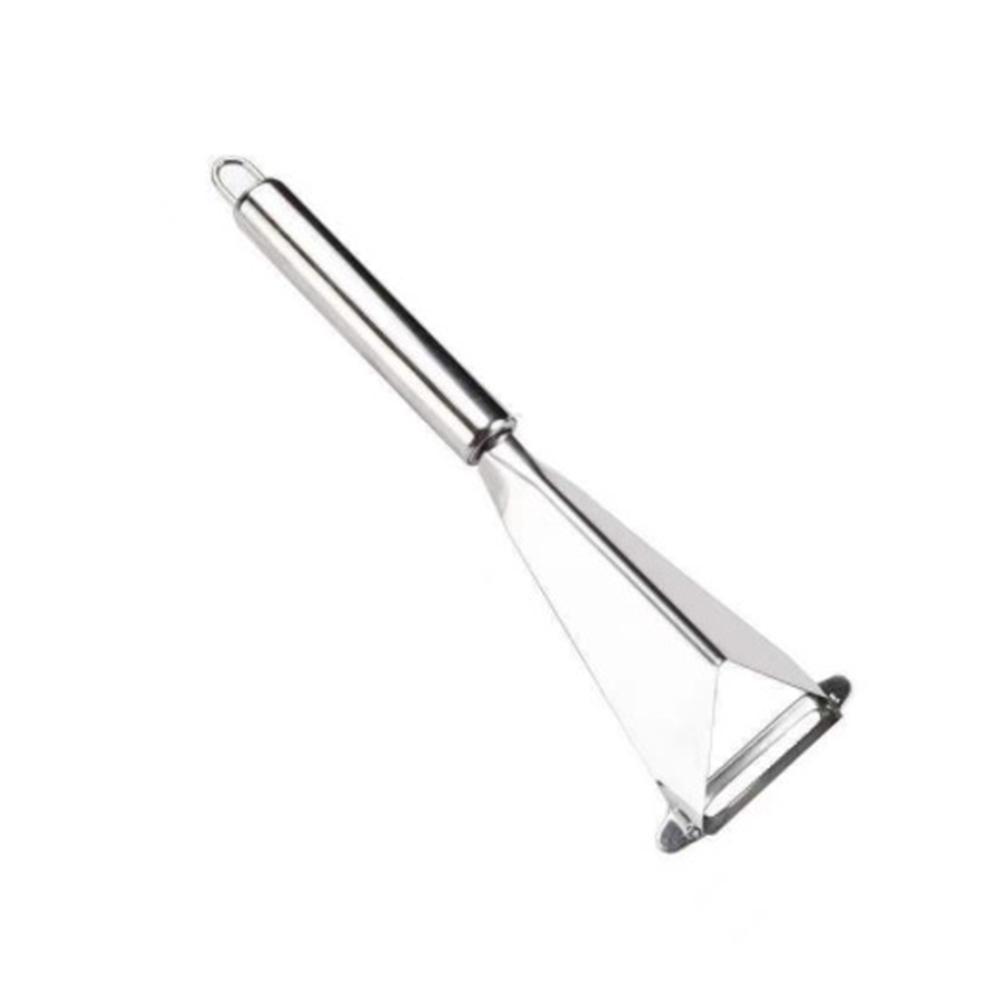 

Треугольный нож для фруктов из нержавеющей стали, фруктовая тарелка, артефакт, треугольный нож для овощей, нескользящее лезвие для резьбы, кухонный инструмент серебряный