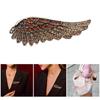 Elegant Vintage Inspired Angel Wing Jewelry Pin with Sparkling Crystal Stylish Rhinestones Brooch Clothing Accessories