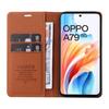 YIKATU YK-001 Priekš Oppo A79 5G/A2 5G Korpuss Magnētiska Adsorbcija Ādas Telefona Vāciņš
