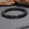 Neues Herren Geschenk Handgefertigt Tigeraugen Lava Hämatit Stein Armband Herren Damen 8 Farben Verschiedene Größen Freizeit Vielseitige Accessoires