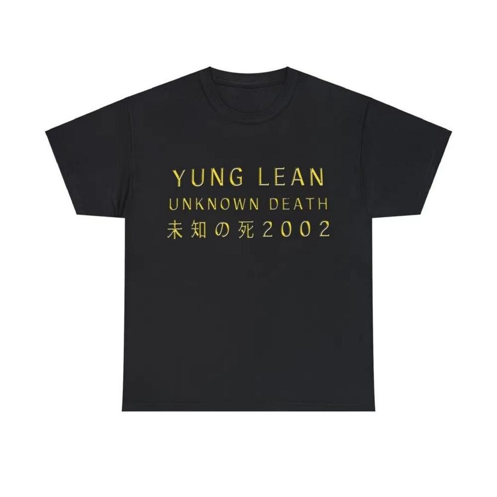Yung Lean Unknown Death 2002 Album Tour Merch Maglietta Musica Hip Hop T-shirt alla Moda Uomo Donna Maglietta Estiva Abbigliamento Streetwear Top