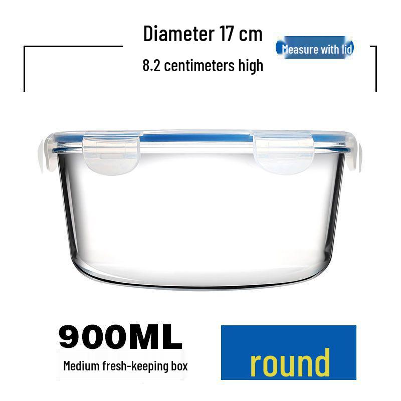 

Tempered Glass Pickling and Storage Box, Microwave-Safe and Heat-Resistant, Large Capacity, Fresh-Keeping, Sealed for Refrigerator Use.
