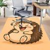 1PC Hedgehog Cartoon Anti-slip carpet, suitable for Office, bedroomand playrooms. It can also be used as a sofa footrest cover-W50