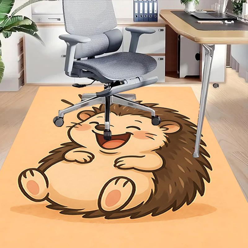 1PC Hedgehog Cartoon Anti-slip carpet, suitable for Office, bedroomand playrooms. It can also be used as a sofa footrest cover-W50