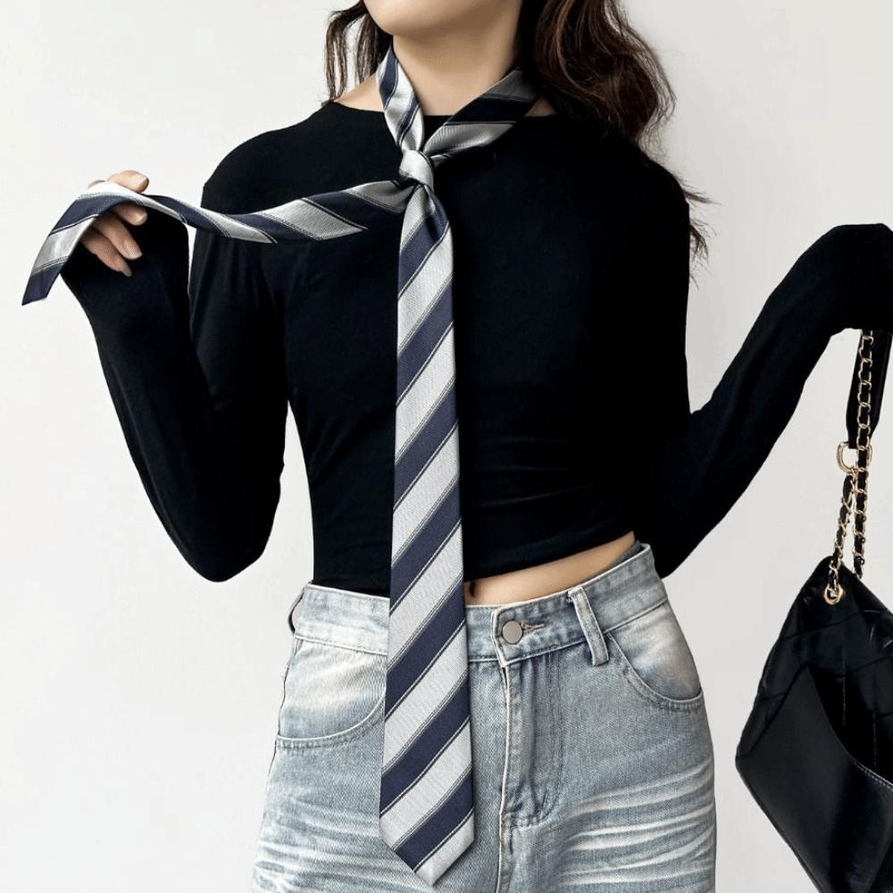 Stripe JK Uniform Necktie Korean Belt Accessories Fashion Shirt Tie Decoration  Uniform Suit