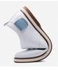 Men's White Hand-Stitched Chelsea Boots, Size 38-50, Rubber Sole, Fashionable Business Casual Shoes