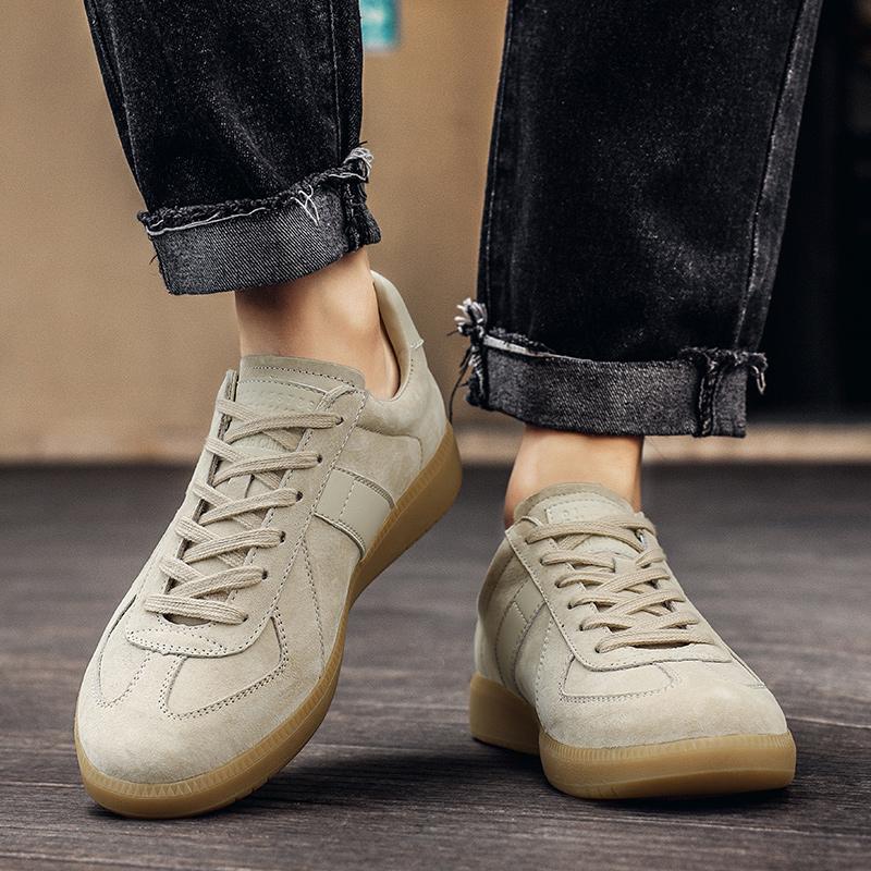 Fashion Non-Slip Comfy Mens Sneakers Office Designer Male Tenis Masculino Versatile Leisure Walk Man Footwear Suede Leather Casual Shoe