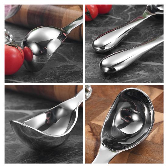 Stainless Steel Ice Cream Scoop Multi-Function Melon Baller for Fruit Desserts Ergonomic Handle Rust-Resistant Dishwasher Safe Kitchen Tool for Home