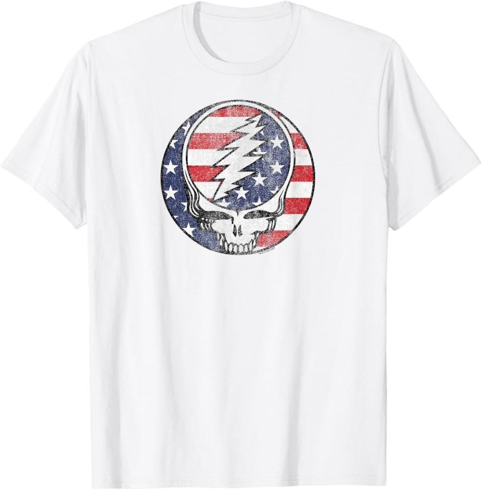 

Grateful Dead American Flag Steal Your Face Vintage Band T-Shirt L