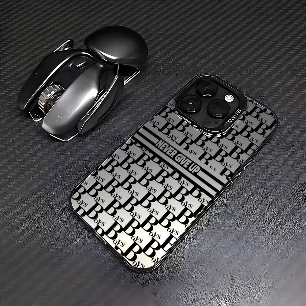Phone Case Fashion Never Give Up For iPhone 17 16e 16 15 14 13 12 11 mini Pro Max X XR XSMAX Air Plus Anti Fall Matte Back Cover