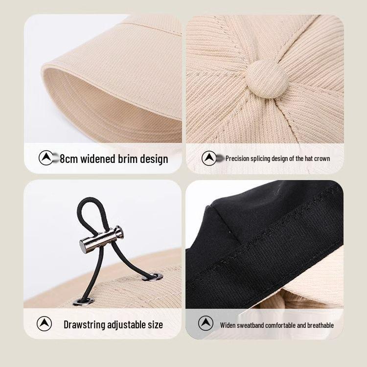 Celebrity Style Fisherman Duckbill Cap - Sleek, Versatile Baseball Sun Hat for Spring & Summer