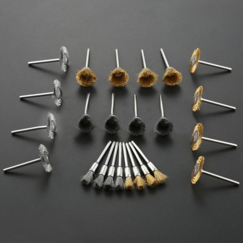 For aerospace Wire wheel brush For plant maintenance Parts Metal 24pcs