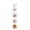 Portable Acrylic Keychain Cartoon Animal Pendant Keyring Fashionable Couples Key Rings Bag Ornament for Pet Owners